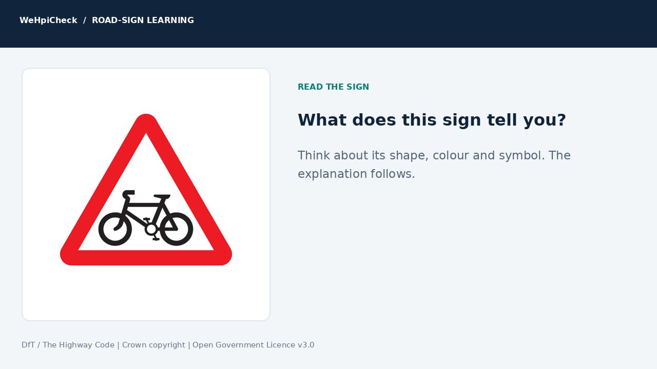Cycle route ahead — illustrative CGI